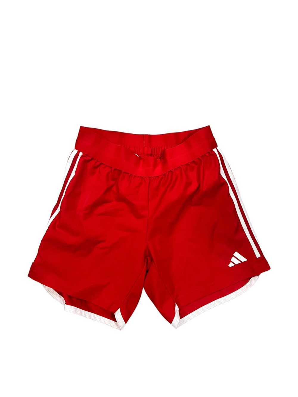 adidas Red Basketball Shorts with White Stripes